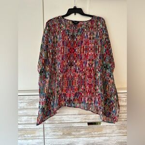 Ali Miles Multicolor Geometric Blouse